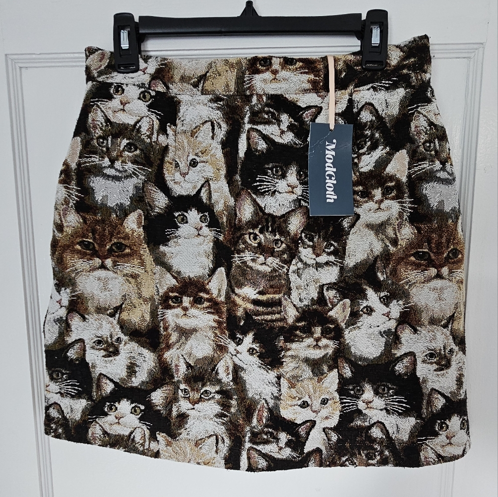A-line mini Cat skirt
